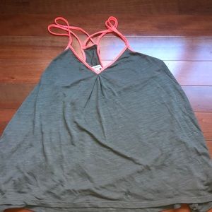 AE olive & pink tank top